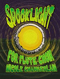 Spooklight for flute quintet or flute choir